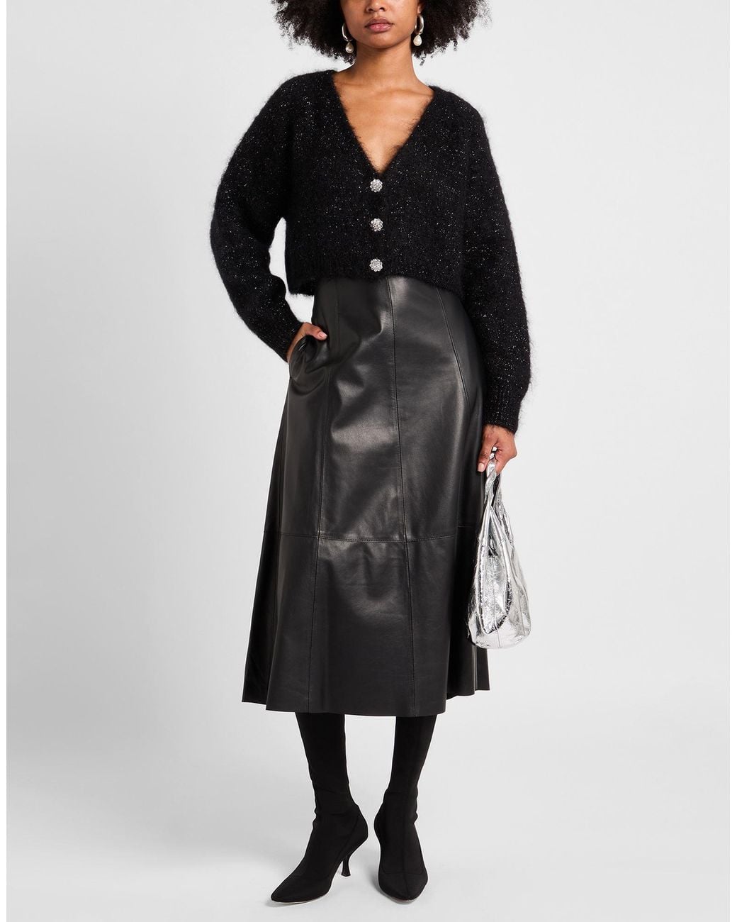 Ottod'Ame Blue Cardigan Mohair Wool, Polyamide, Polyester, Elastane