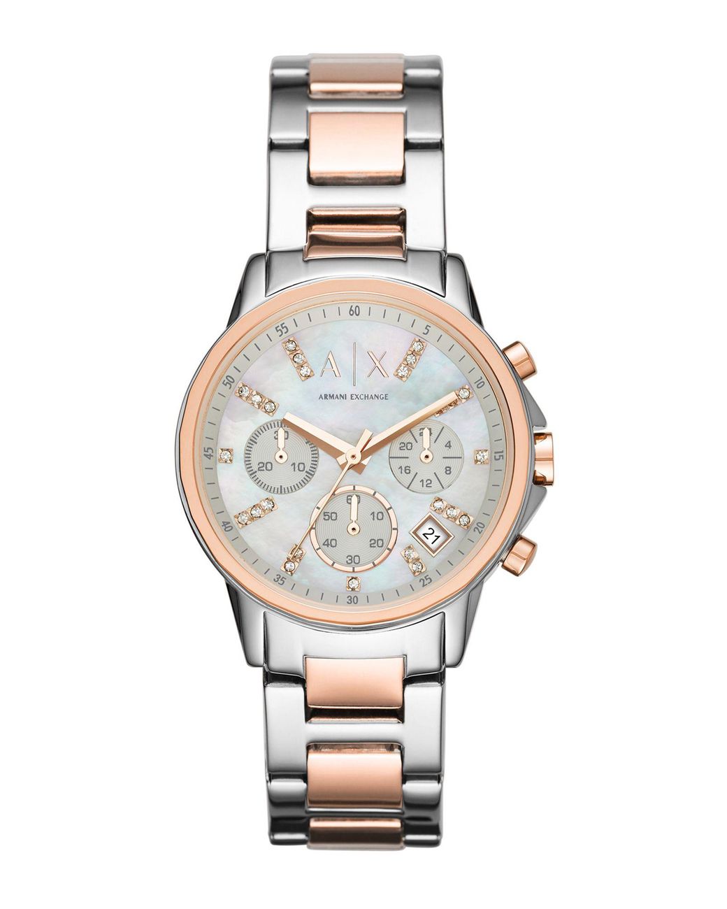 Armani Exchange Wrist Watch in White - Lyst
