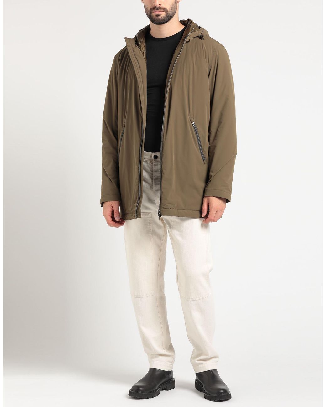 Herno Natural Military Jacket Polyamide, Elastane for men