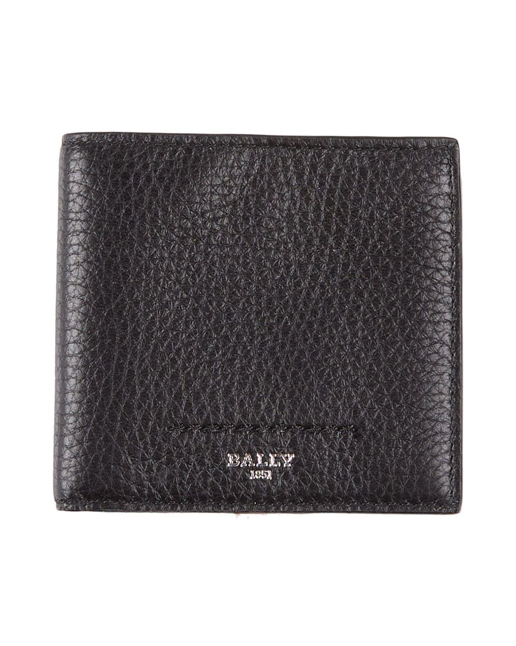 Bally Black Wallet Leather for men