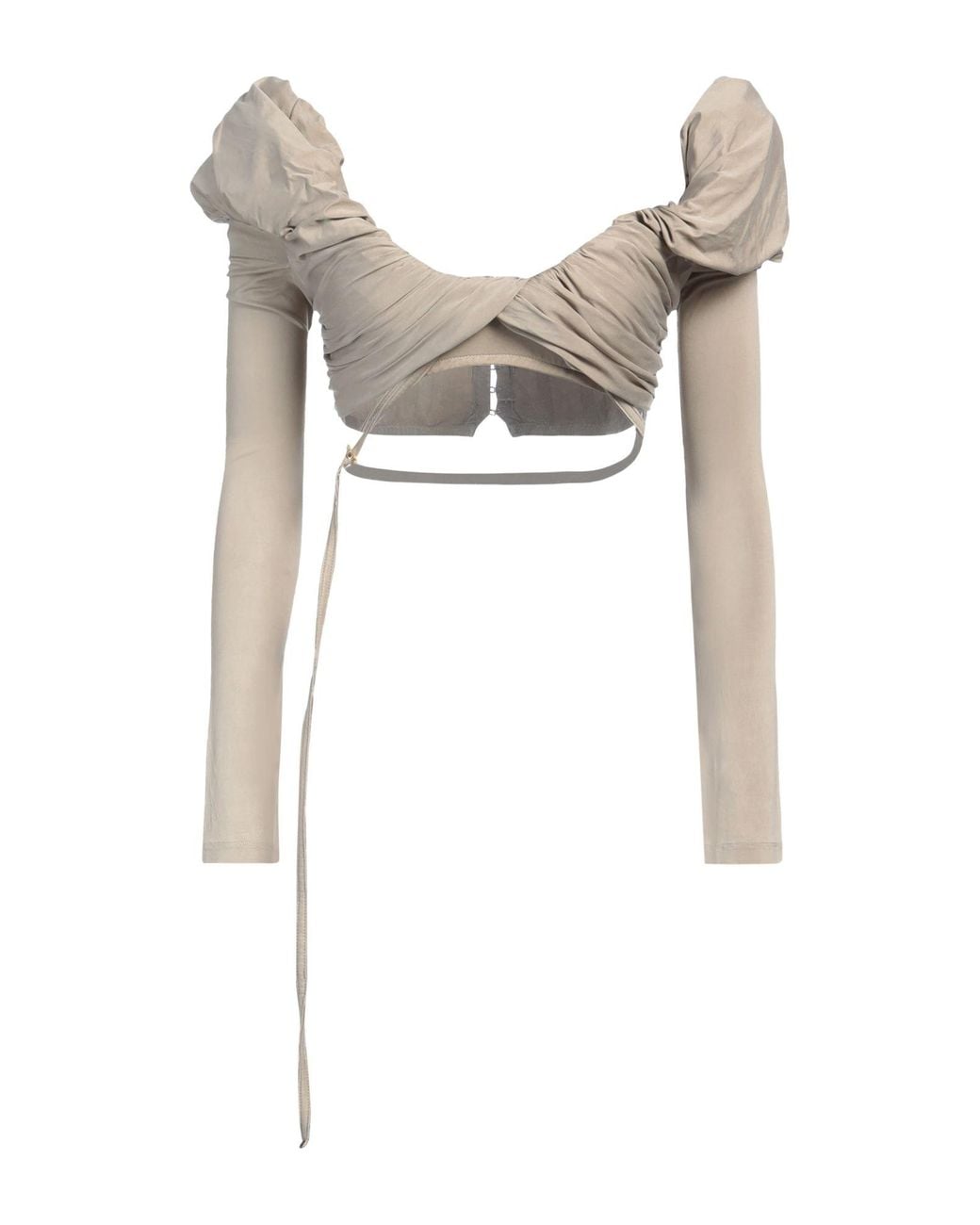 Jacquemus Multicolor Khaki Top Cupro, Elastane