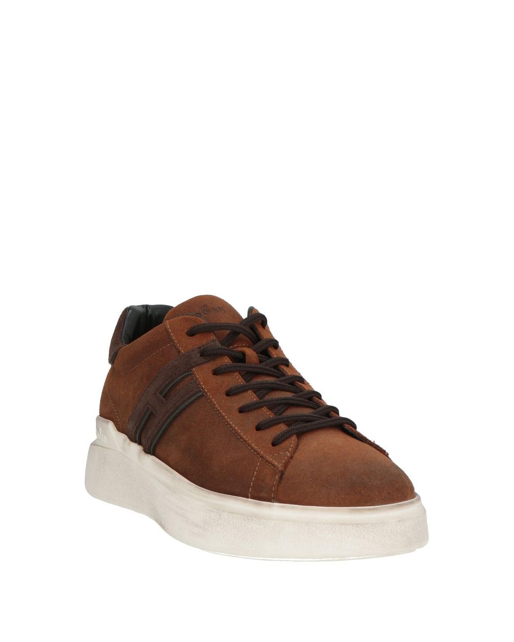 Hogan Brown Sneakers Leather for men