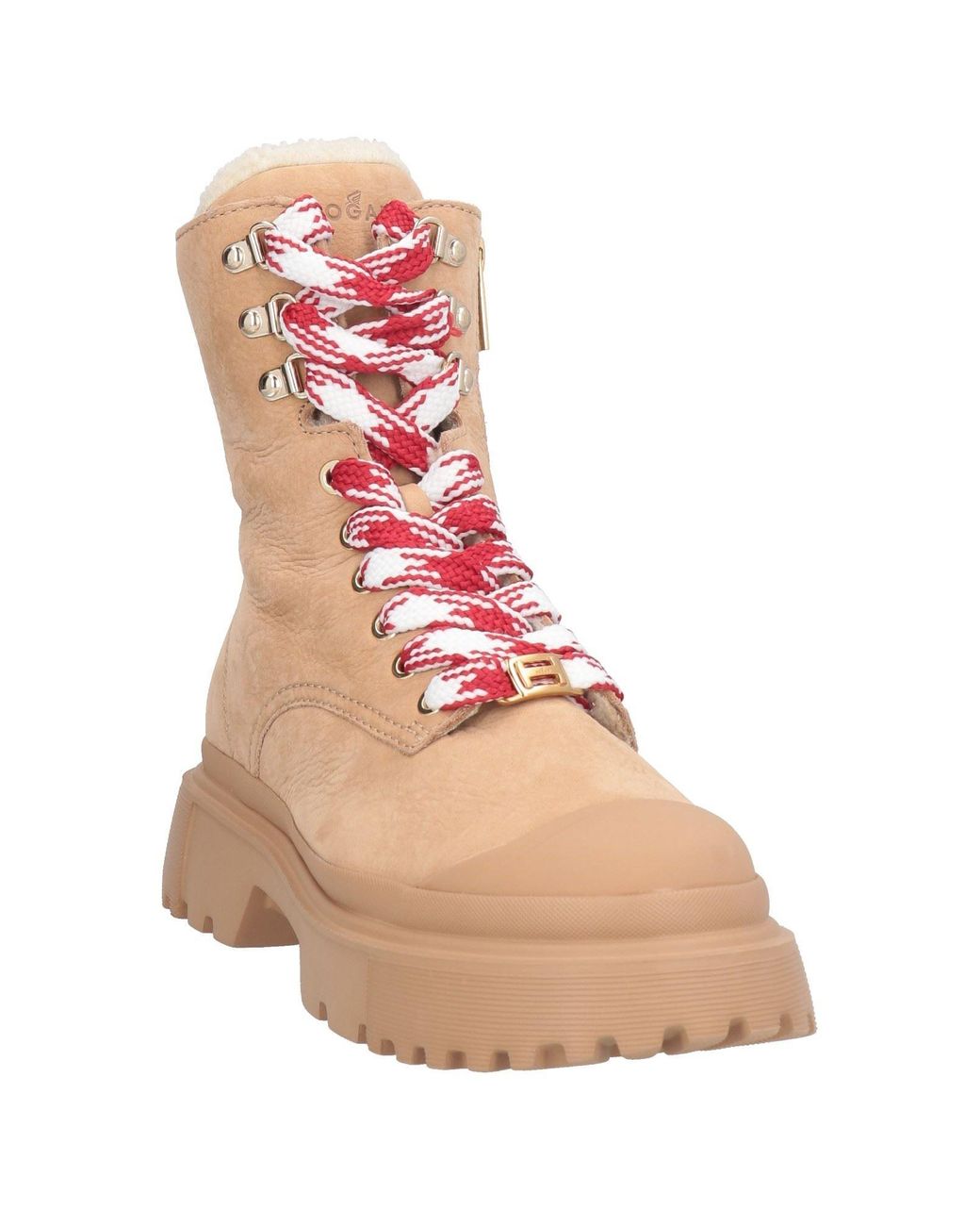 Hogan Natural Camel Ankle Boots Leather