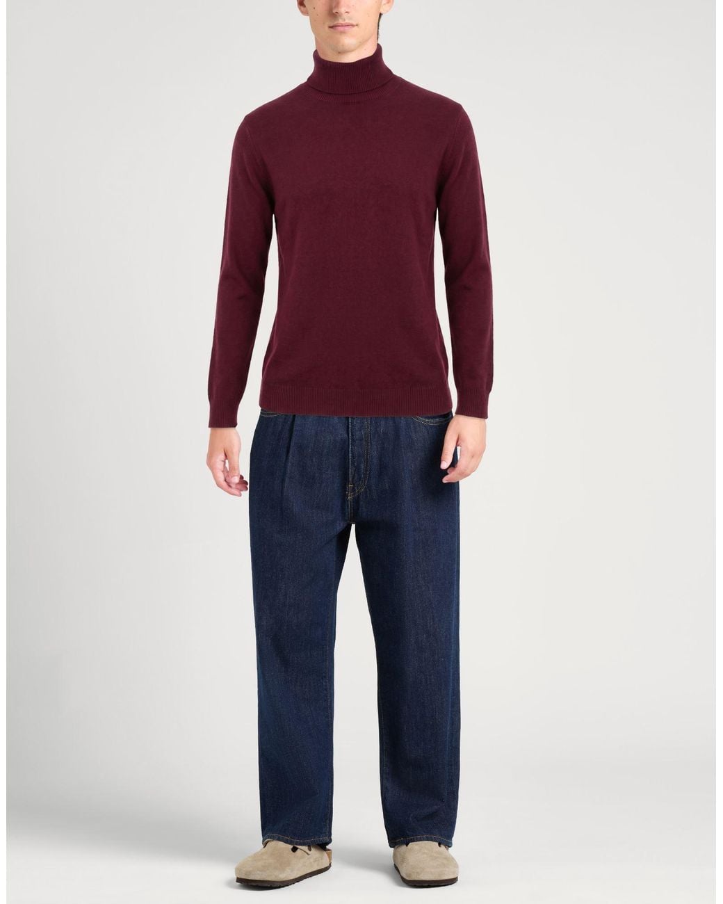 Brooksfield Red Turtleneck for men