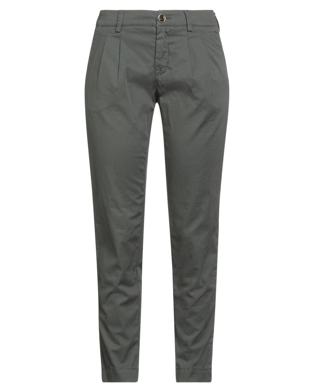 Jacob Cohen Gray Dark Pants Cotton, Elastane