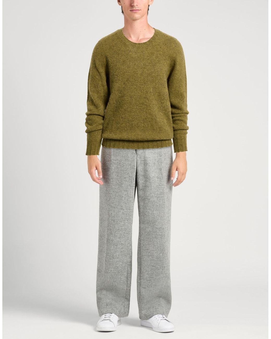 Alpha Studio Green Sweater Wool for men