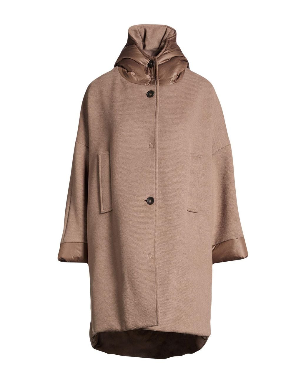 BRERAS Milano Brown Coat Polyester, Viscose