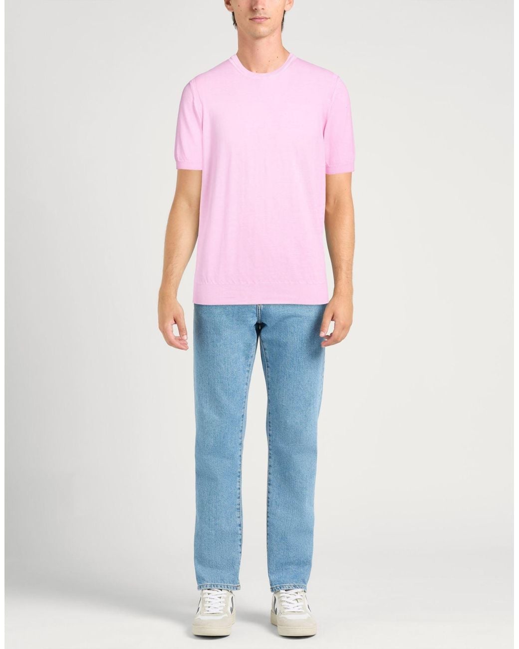 Kangra Pink Sweater Cotton for men