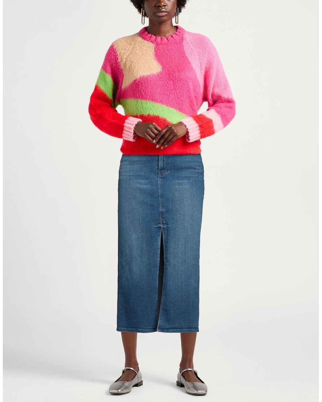 Mother Blue Denim Skirt