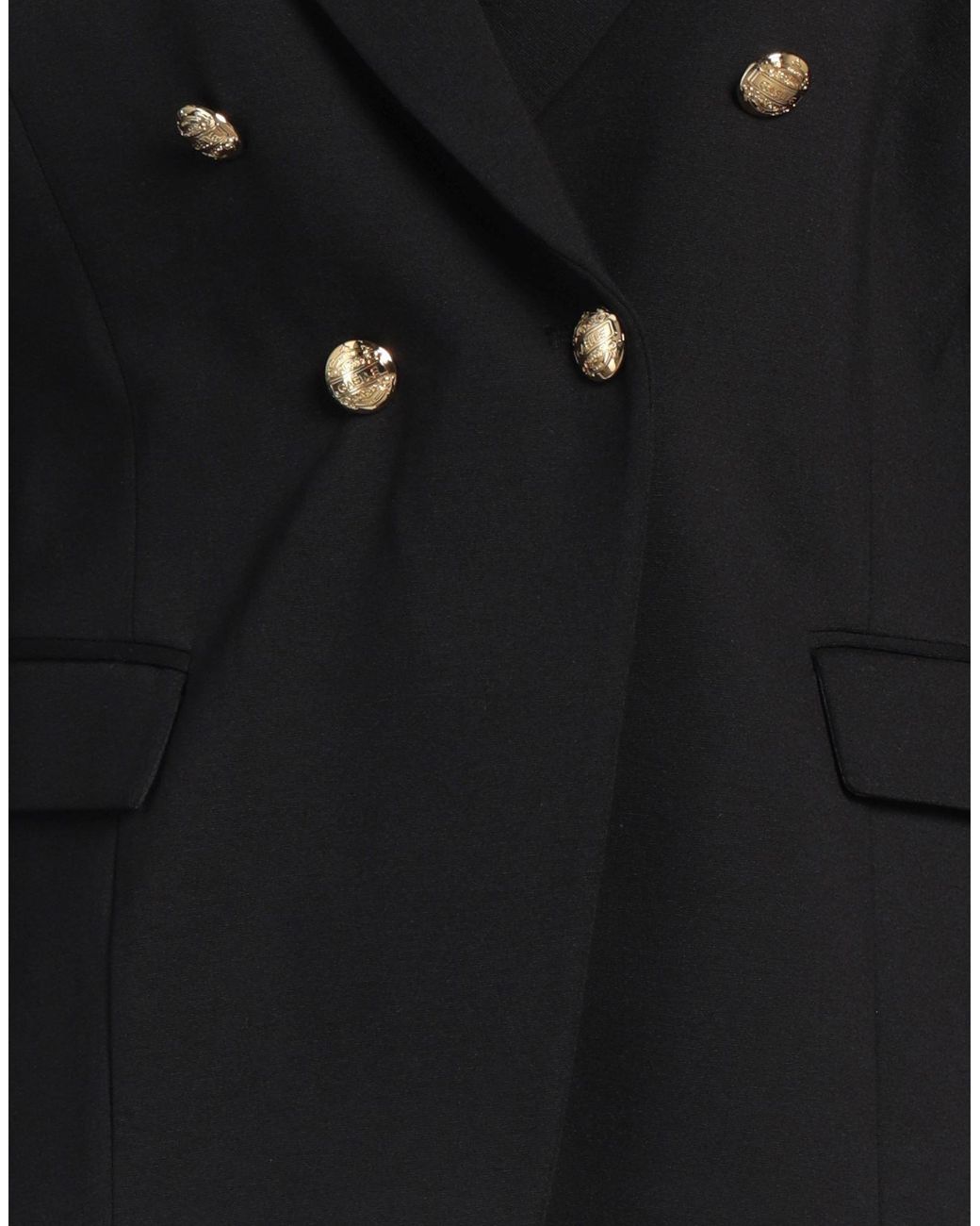 Gaelle Paris Black Blazer Viscose, Polyamide, Elastane