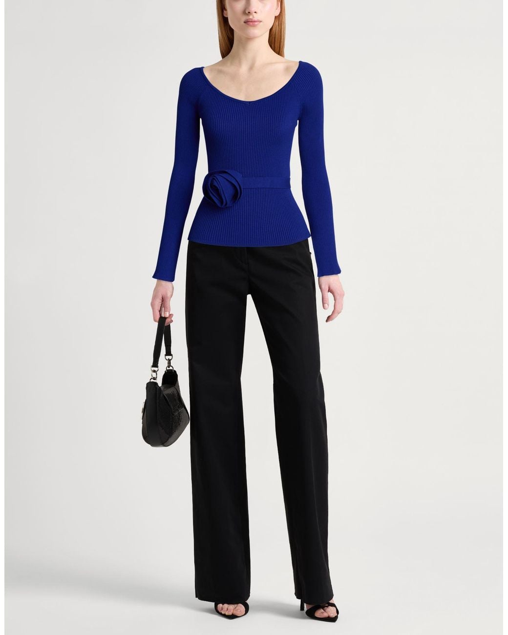 La Petite Robe Di Chiara Boni Blue Bright T-Shirt Viscose, Polyester