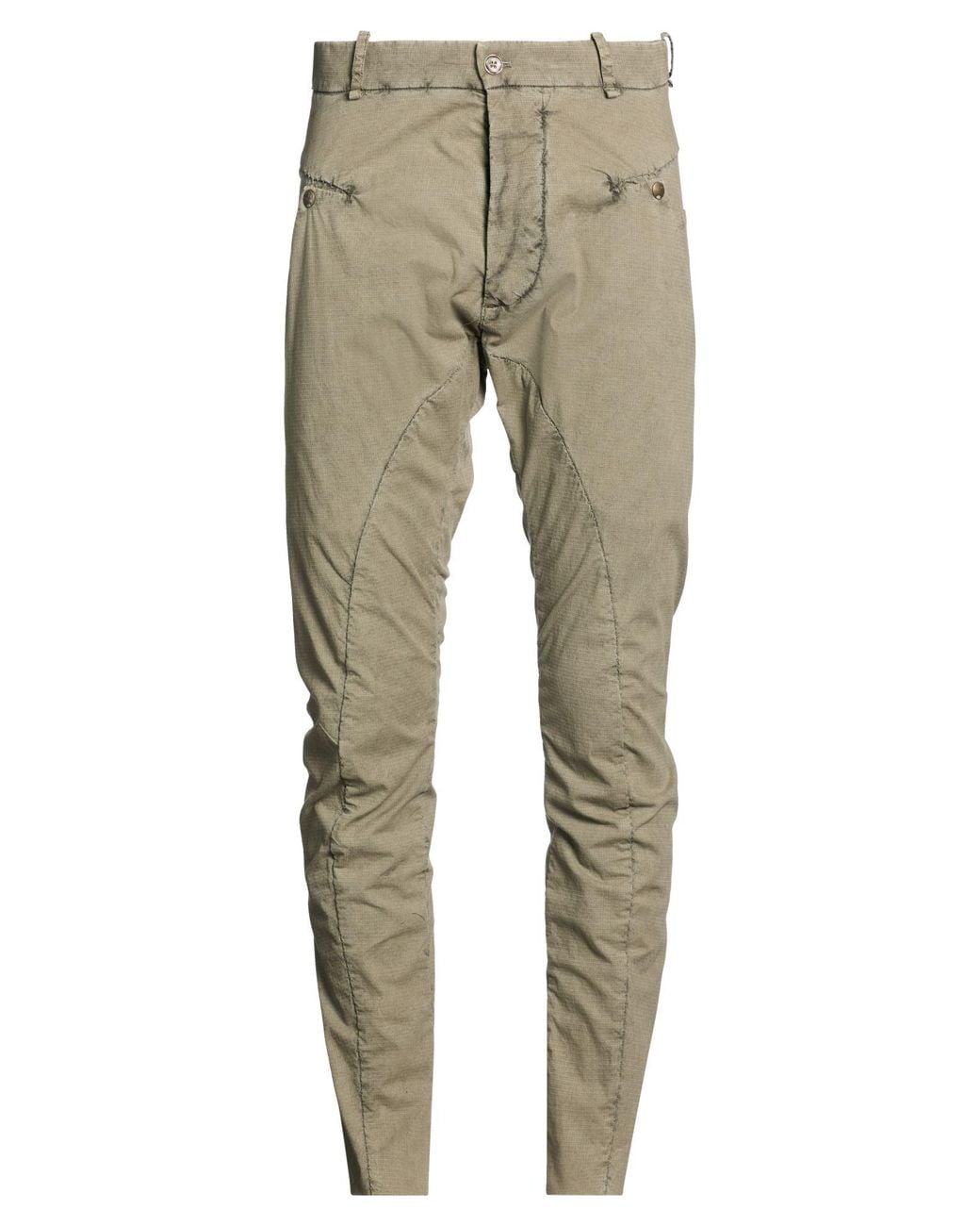 Masnada Natural Military Pants Cotton, Elastane for men