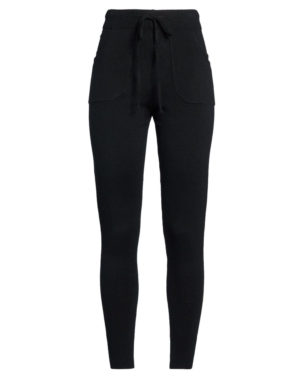 Cashmere Company Black Pants Wool, Cashmere