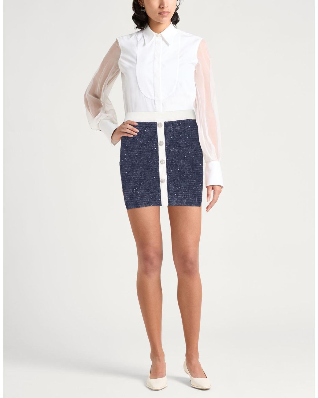 Liu Jo Blue Mini Skirt