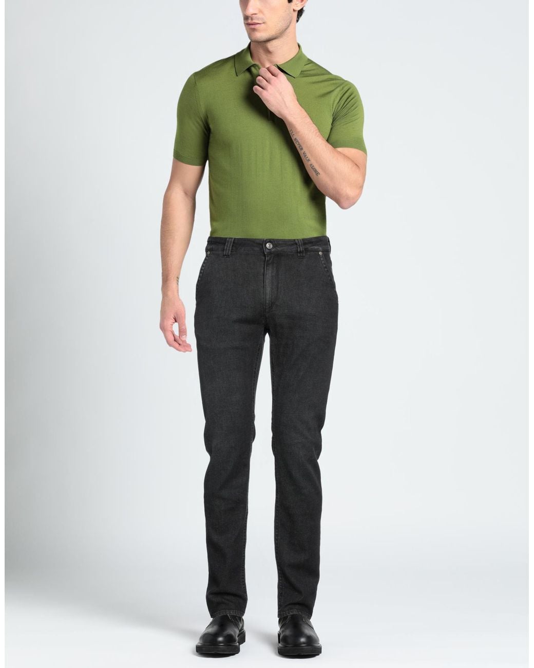 BARMAS Gray Jeans for men