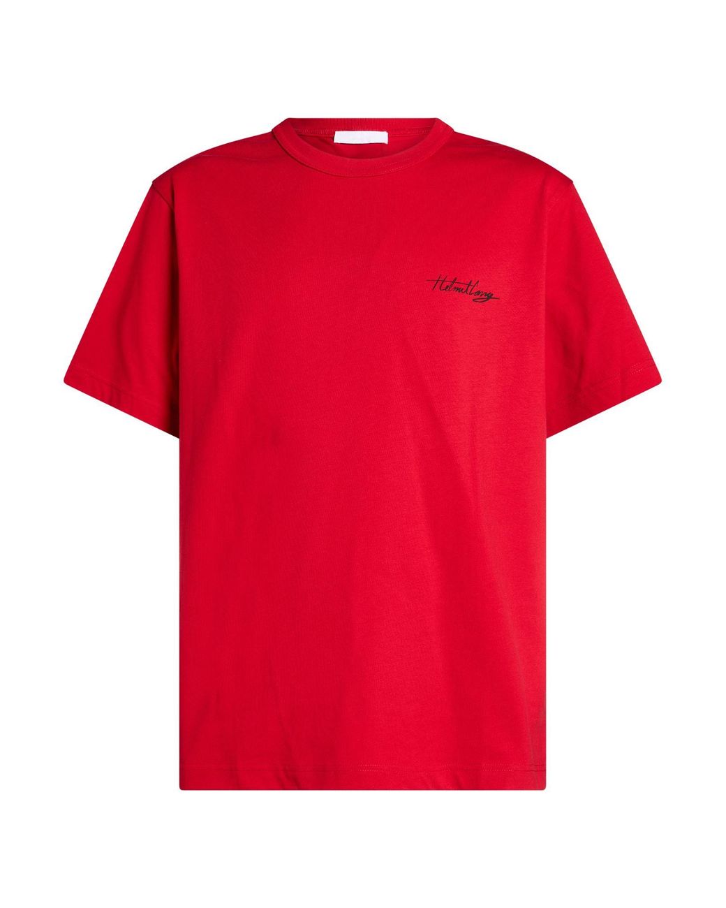 Helmut Lang Red T-Shirt Cotton for men