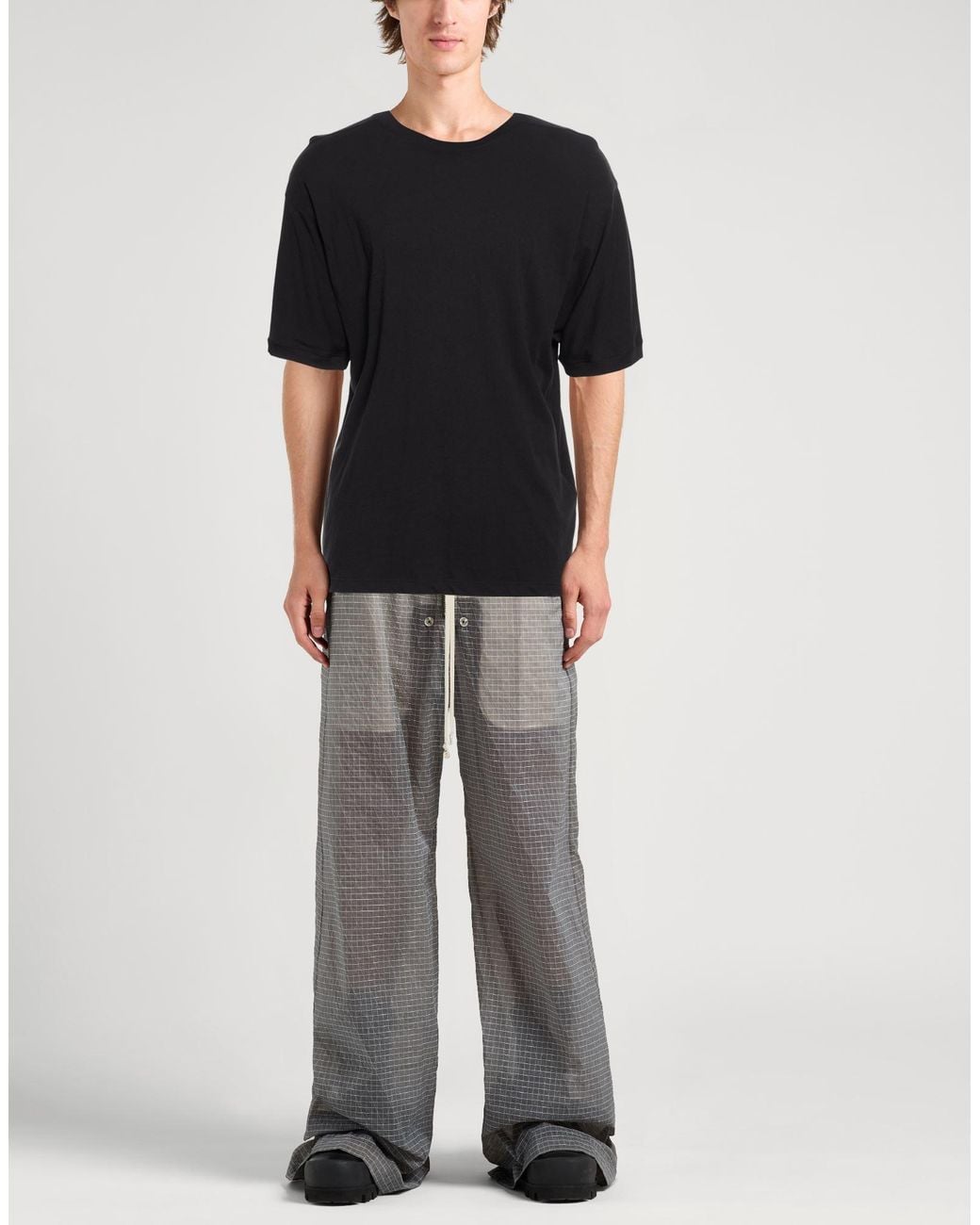 Isabel Benenato Black T-Shirt Cotton for men