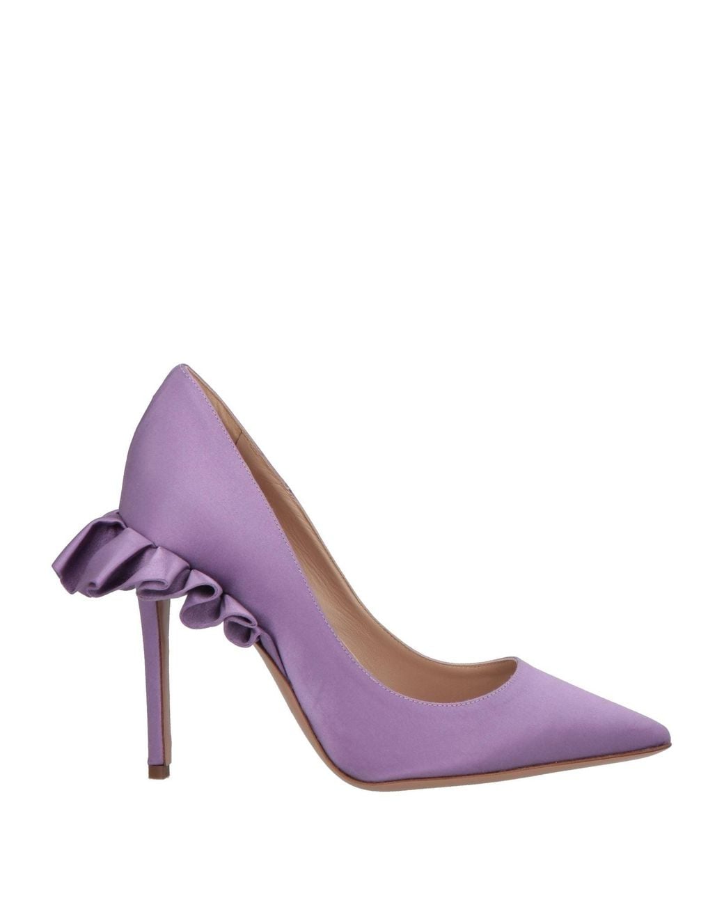 Andrea Wazen Purple Pumps Textile Fibers