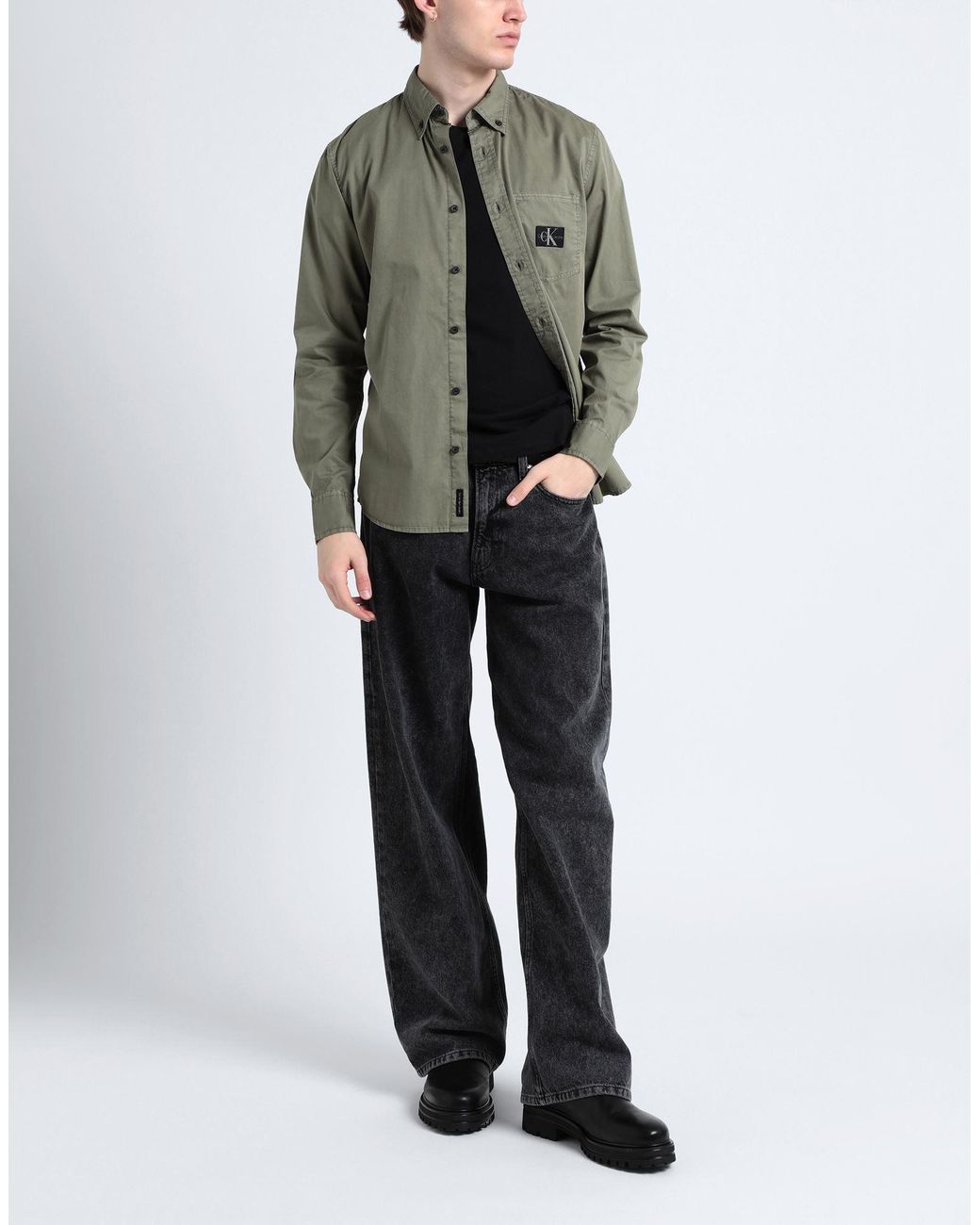 Calvin Klein Gray Shirt for men
