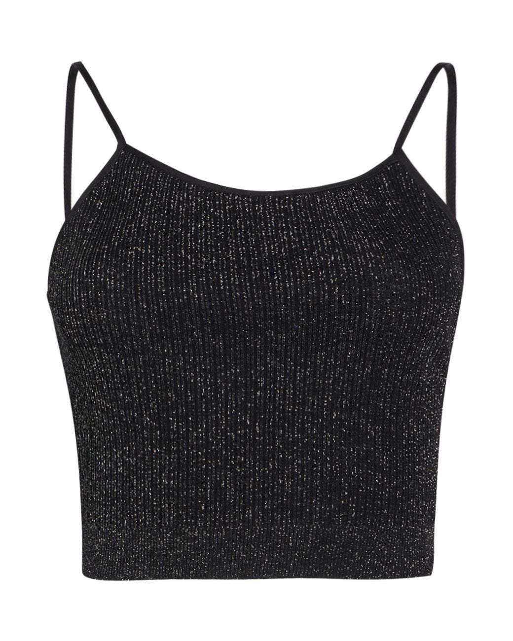 Peserico Black Top Viscose, Polyester, Metal Fiber