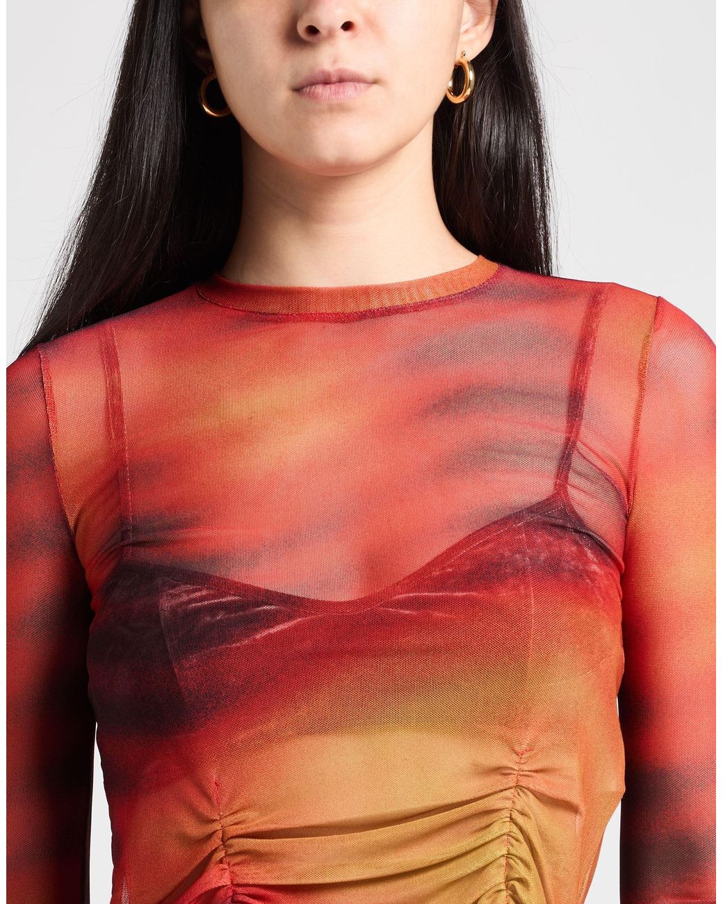 Vision Of Super Pink Top Polyester, Elastane