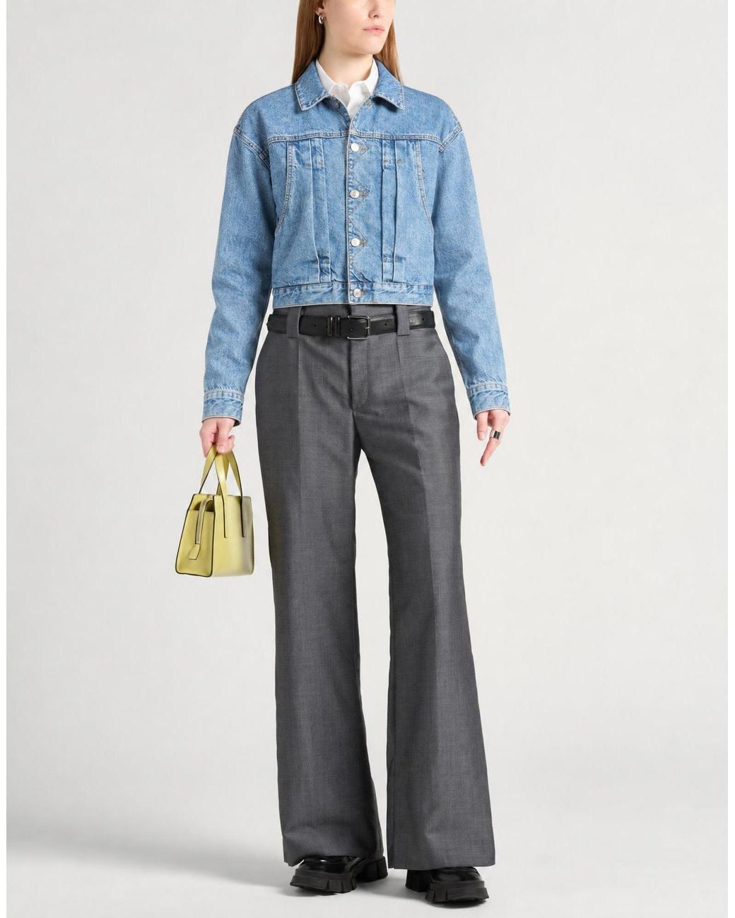 Moschino Blue Denim Outerwear