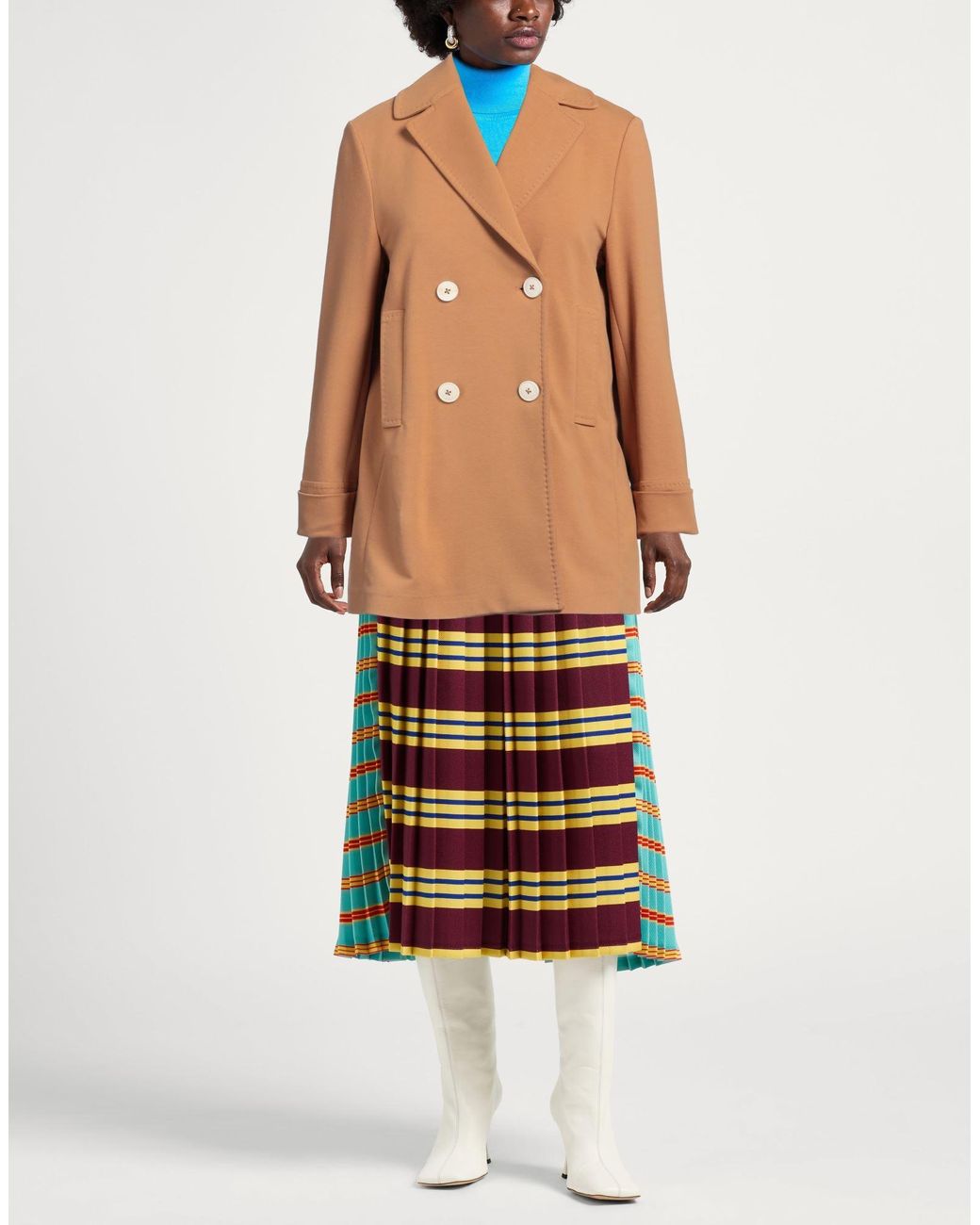Circolo 1901 Brown Double-Breasted French Terry Jacket