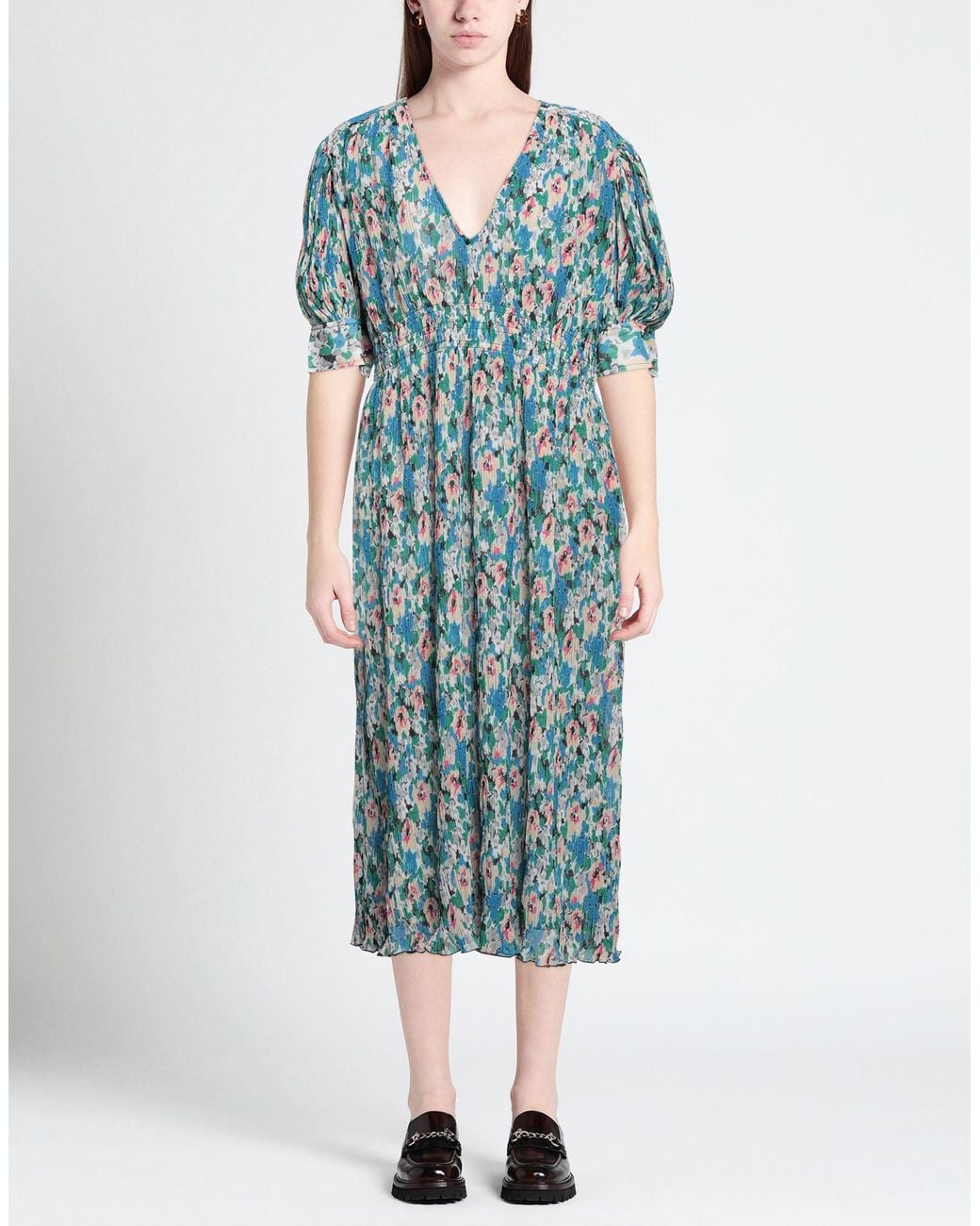 Ganni Blue Midi Dress