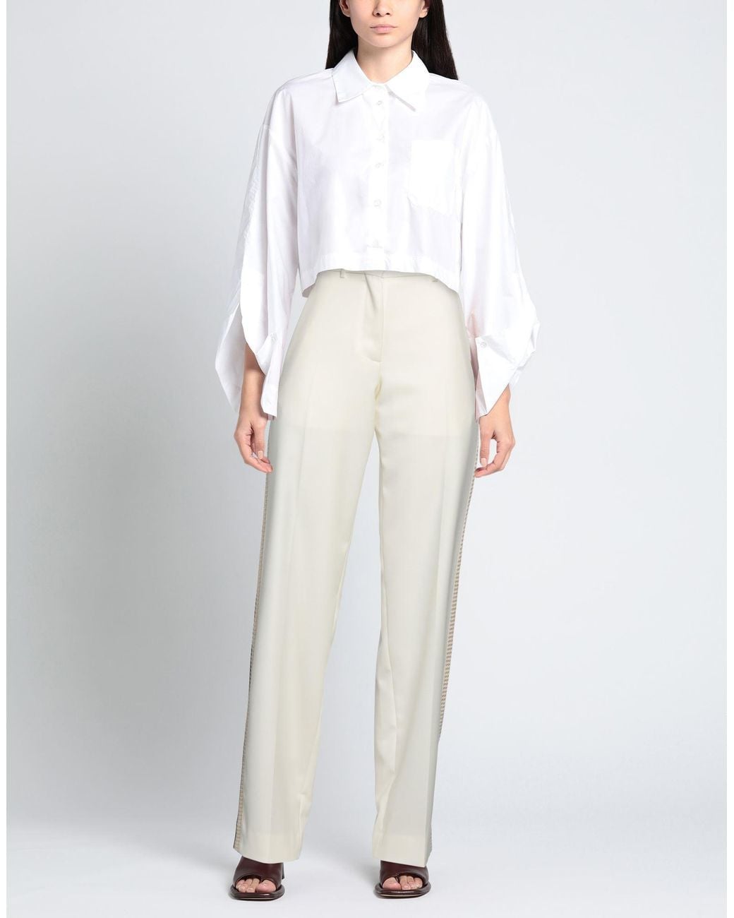 Palm Angels White Trouser