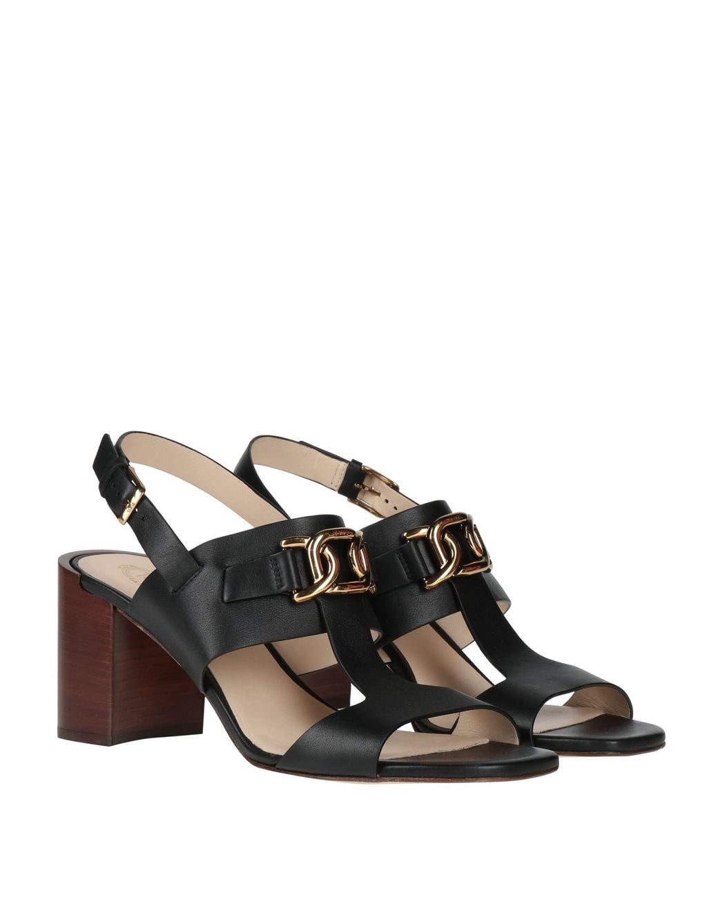 Tod's Black Sandals