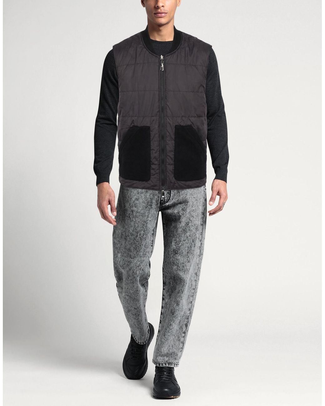 OVER/D Black Gilet for men