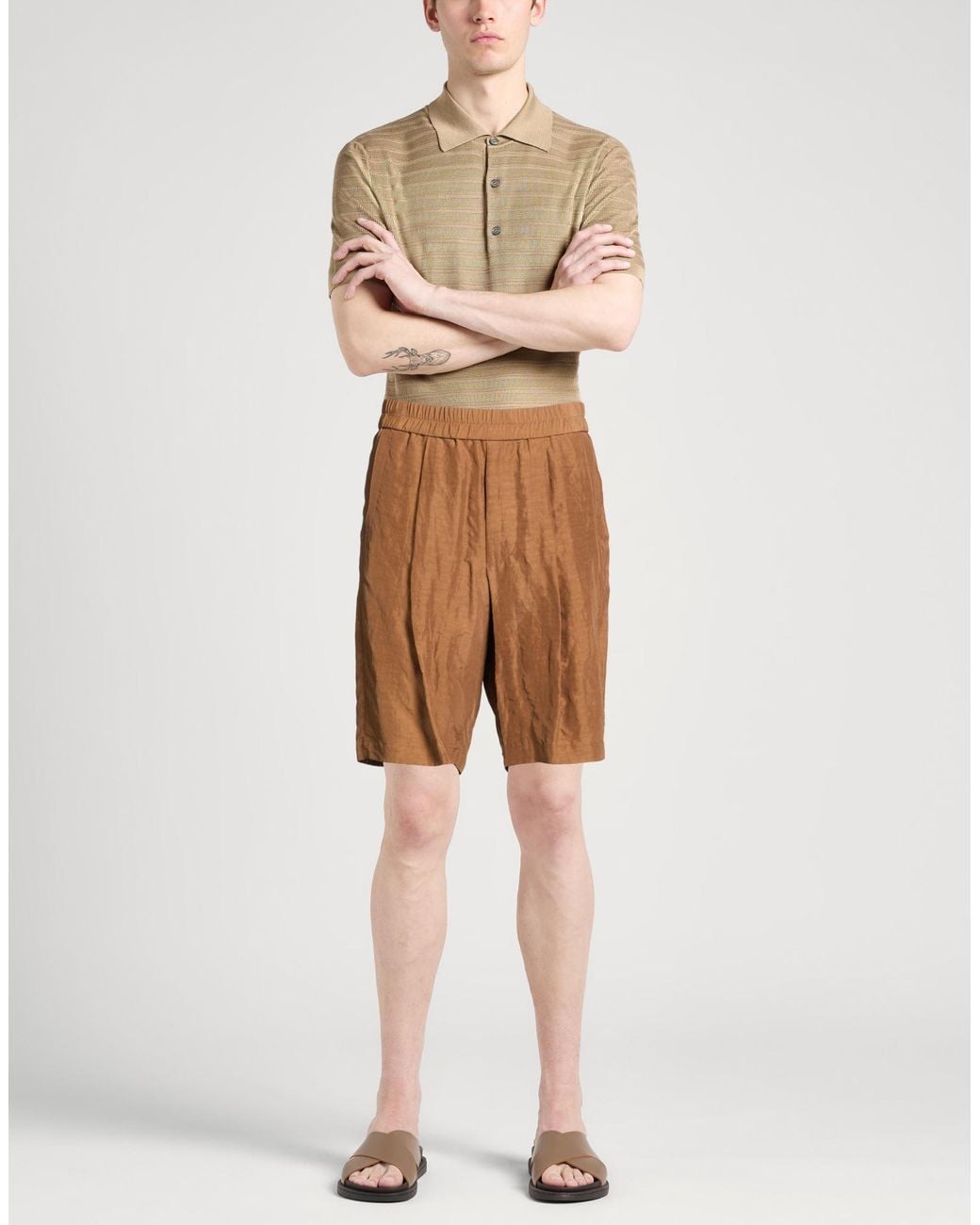 Giorgio Armani Brown Shorts & Bermuda Shorts for men