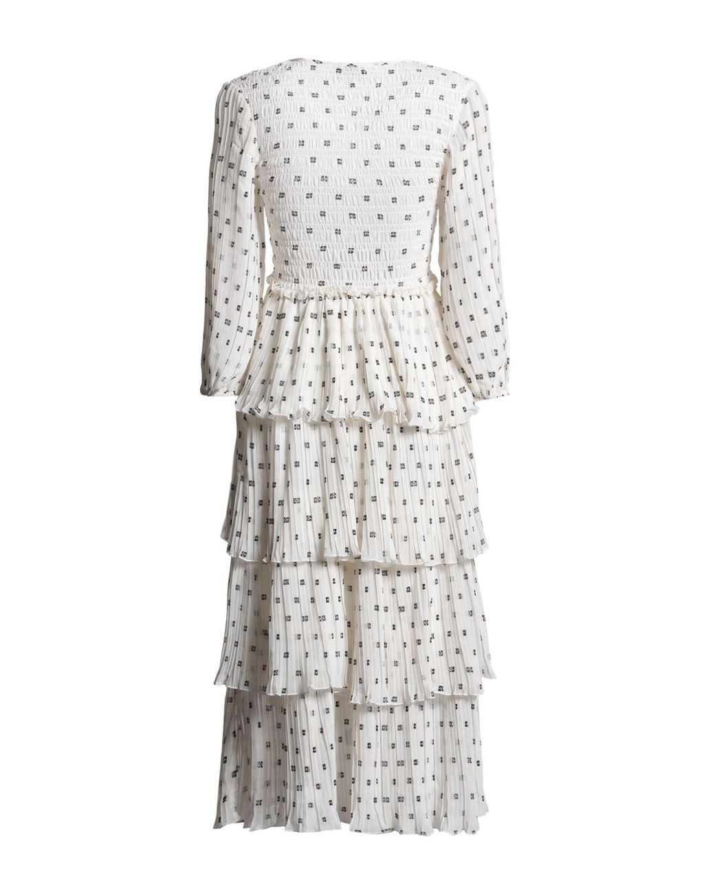 Ganni White Midi Dress