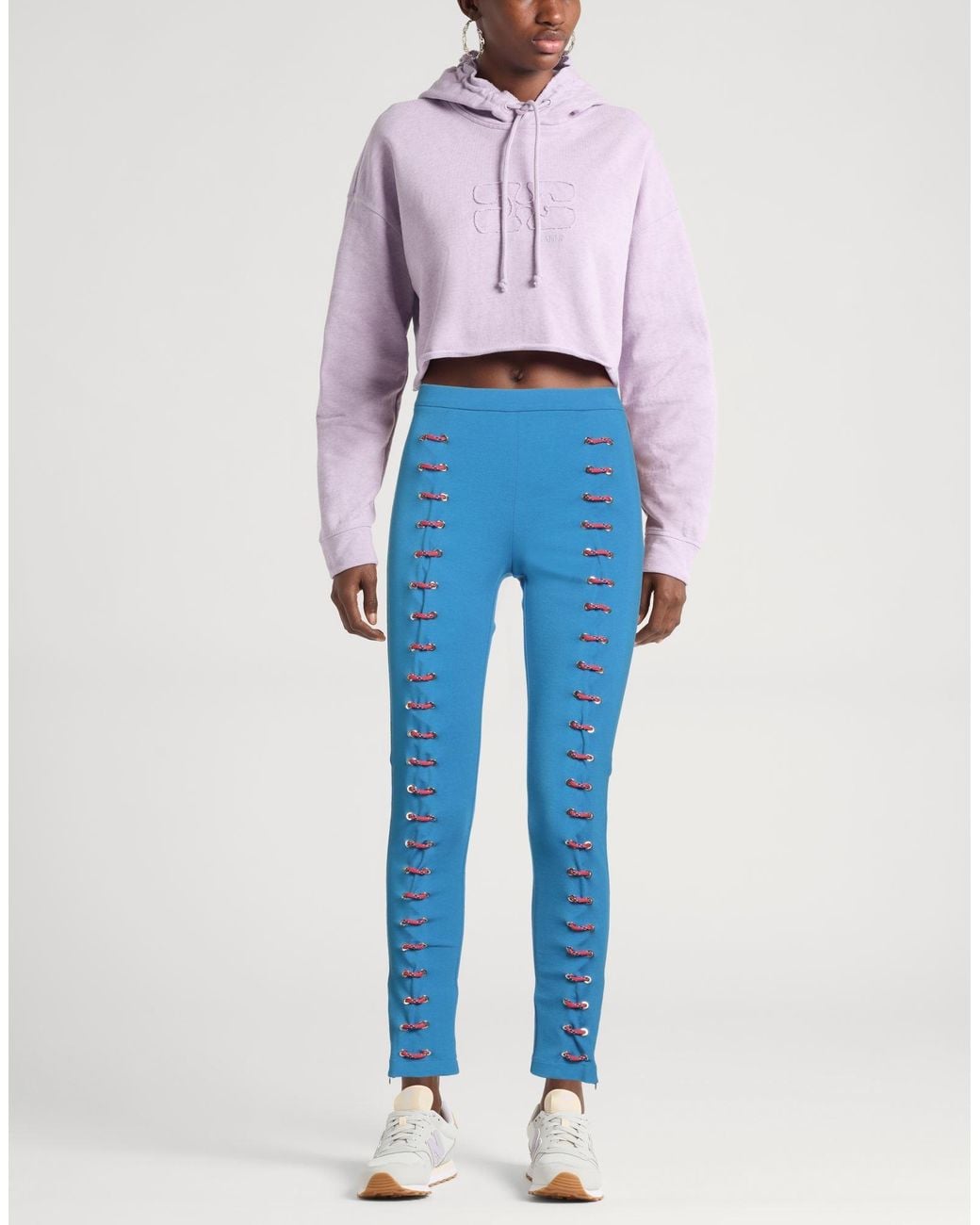 Vivetta Blue Pants Viscose, Polyamide, Elastane