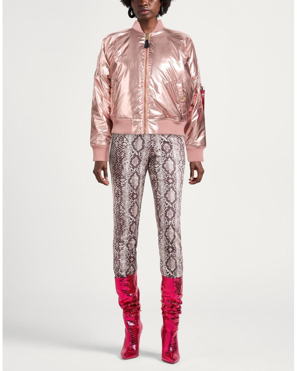 Alpha Studio Pink Puffer Polyester