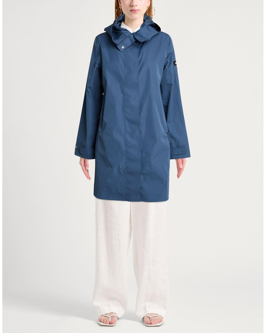 Aigle Blue Overcoat & Trench Coat