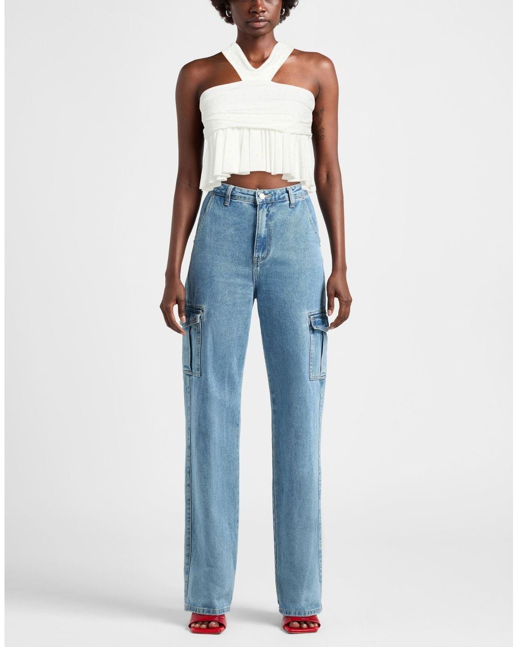 Aniye By White Top Polyester, Elastane