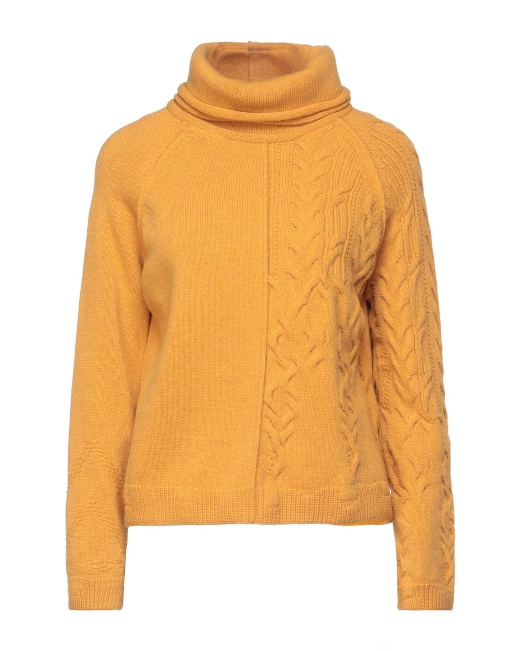 Col roulé High en coloris Orange
