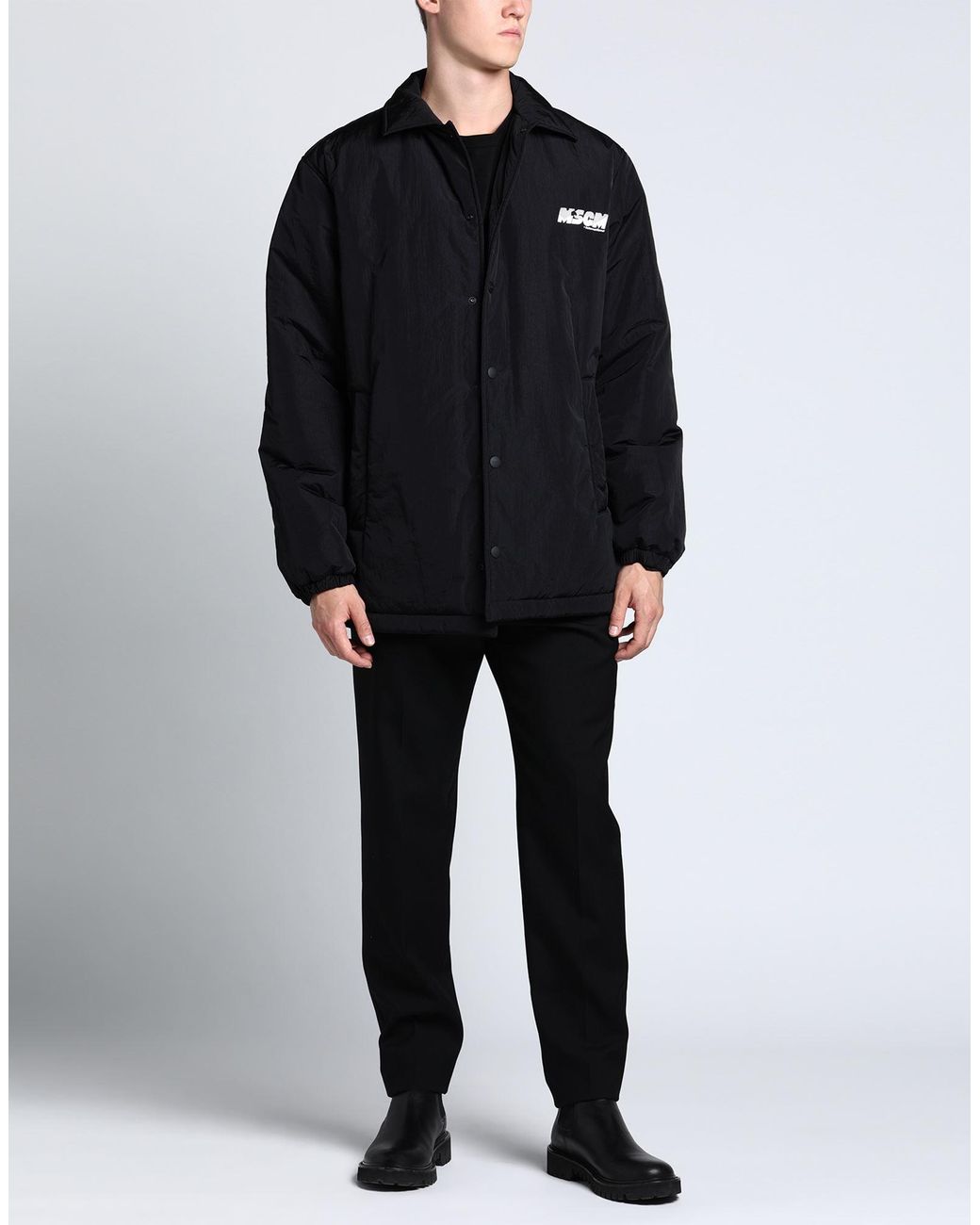 MSGM Black Jacket for men