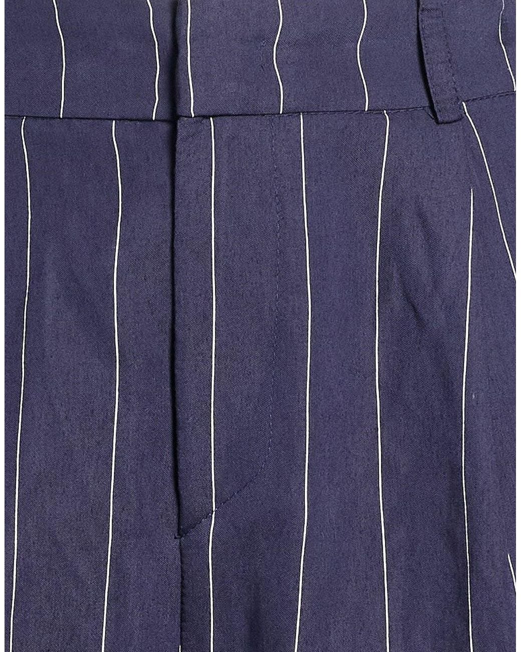 Soallure Blue Pants Viscose, Polyester