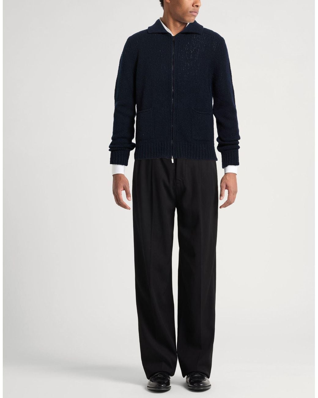 Daniele Fiesoli Blue Lab Cardigan Merino Wool for men