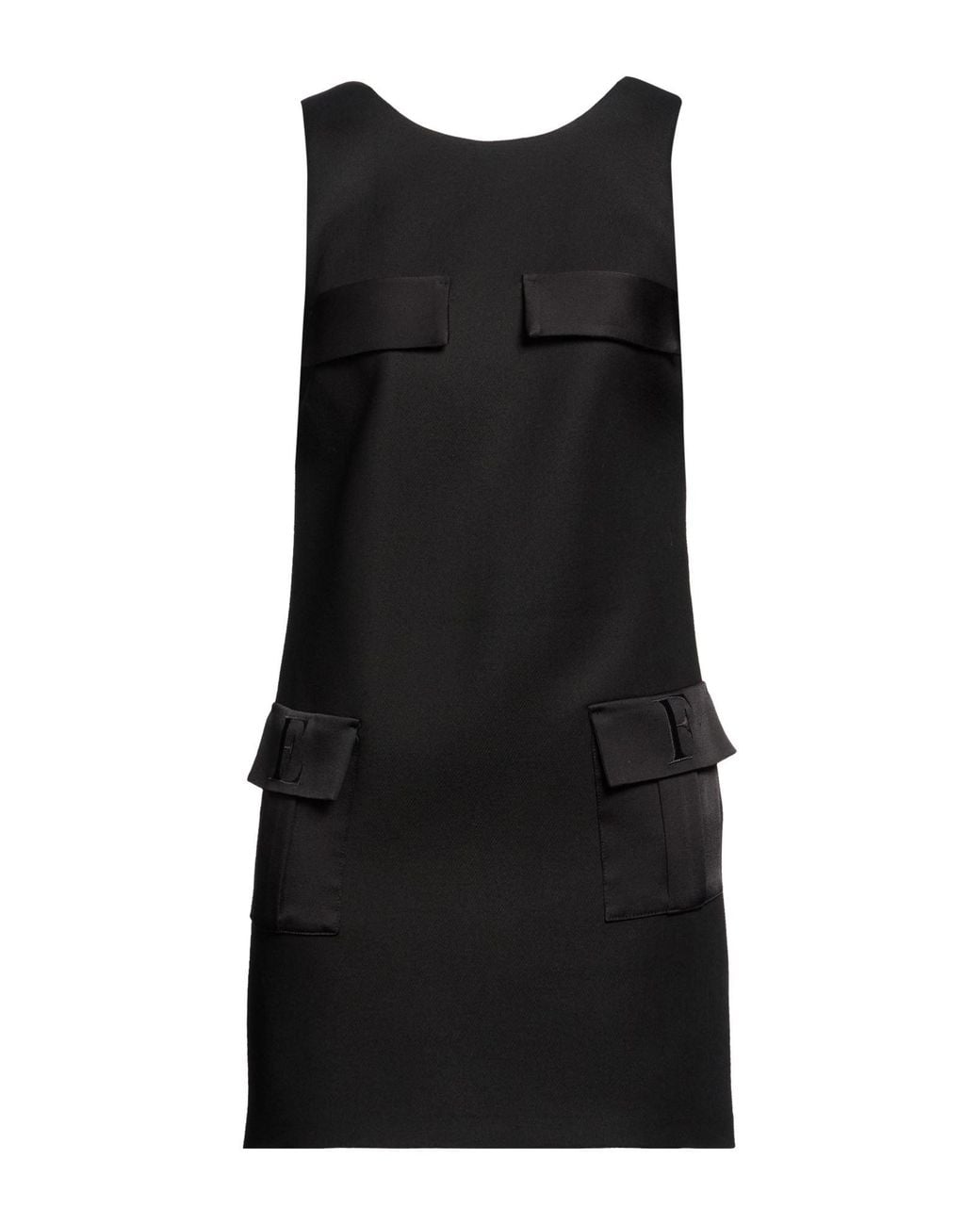 Elisabetta Franchi Black Mini Dress Viscose, Polyamide, Elastane