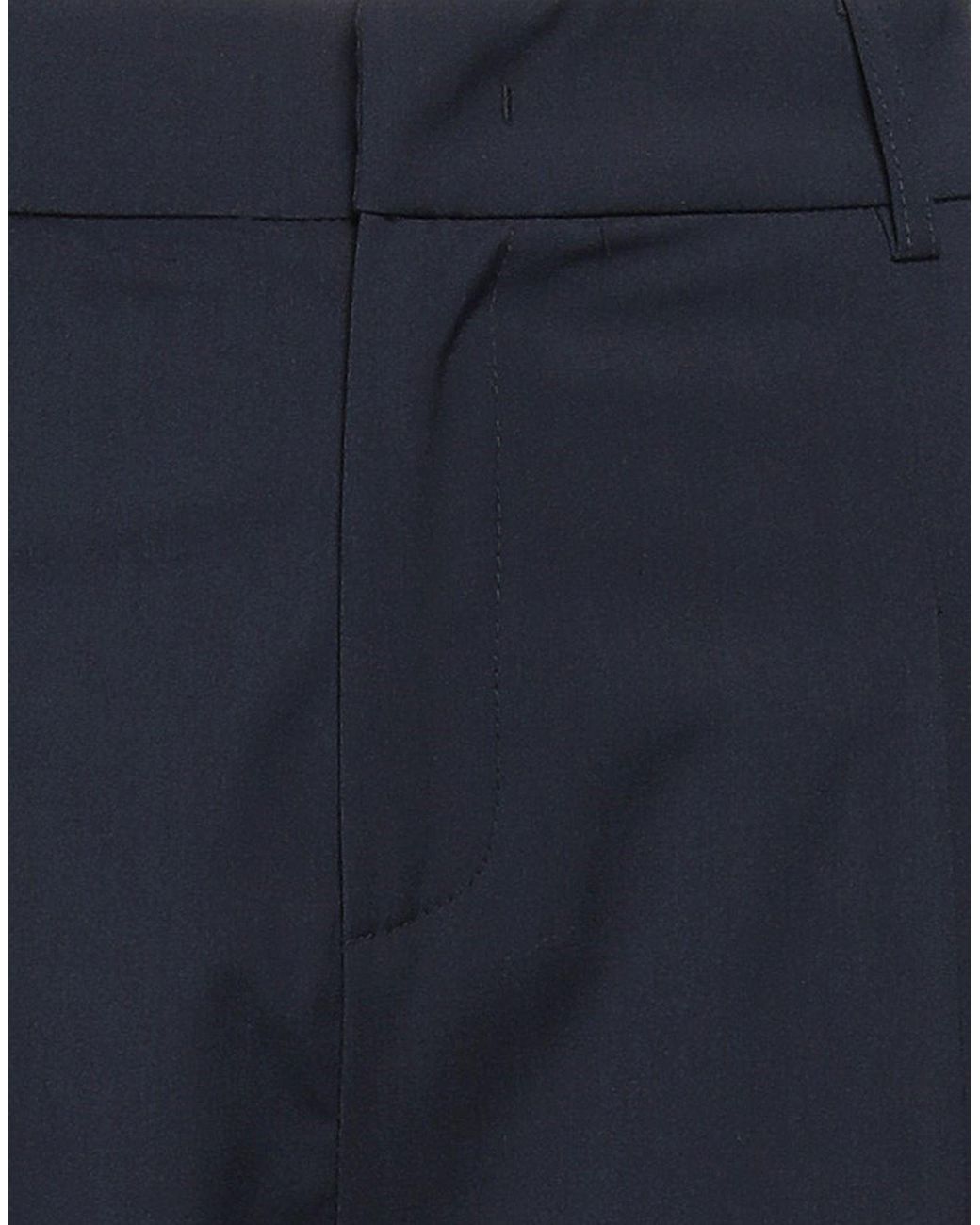 SKILLS & GENES Blue Midnight Pants Polyester, Viscose, Wool, Elastane