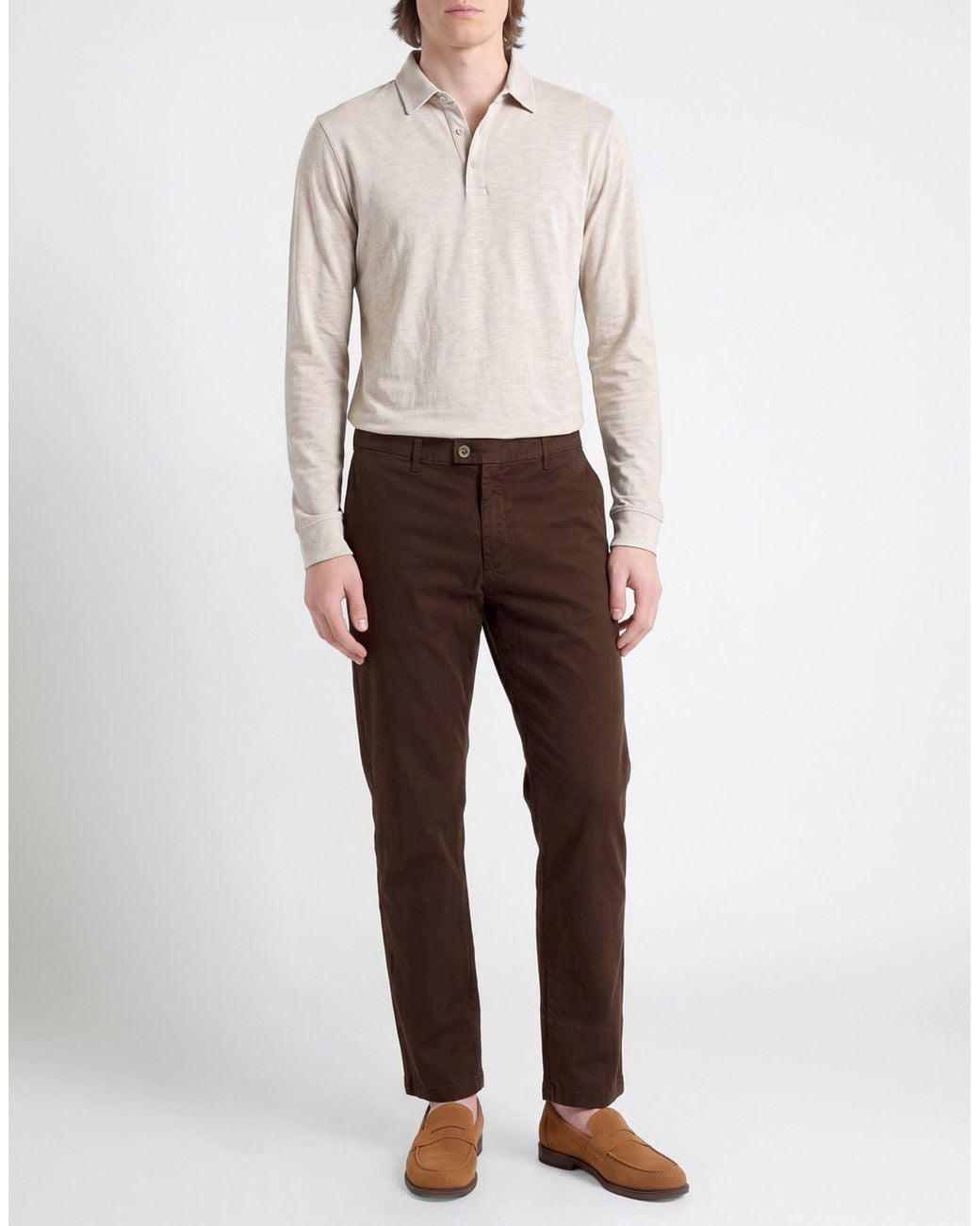 Squad² Brown Pants Cotton, Elastane for men