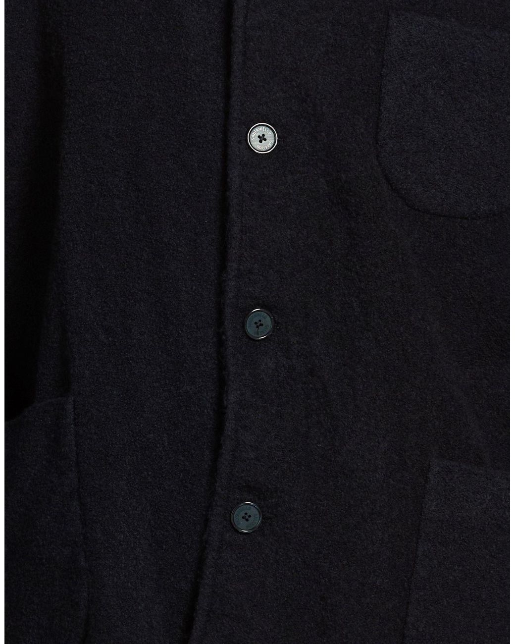 Santaniello Blue Jacket Wool, Polyamide, Elastane for men