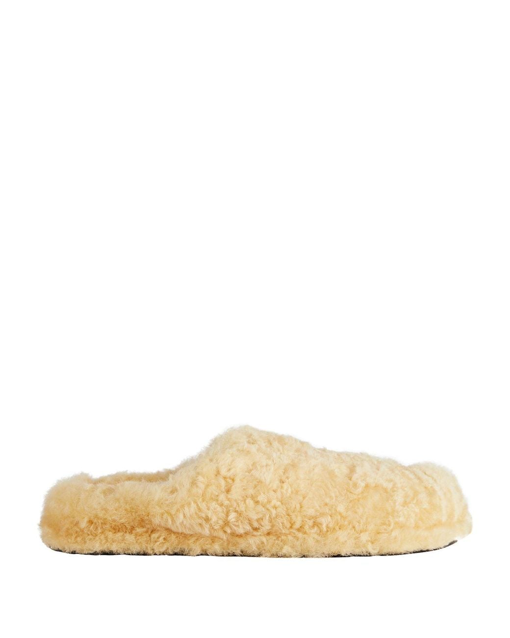Jil Sander Natural Mules & Clogs Shearling