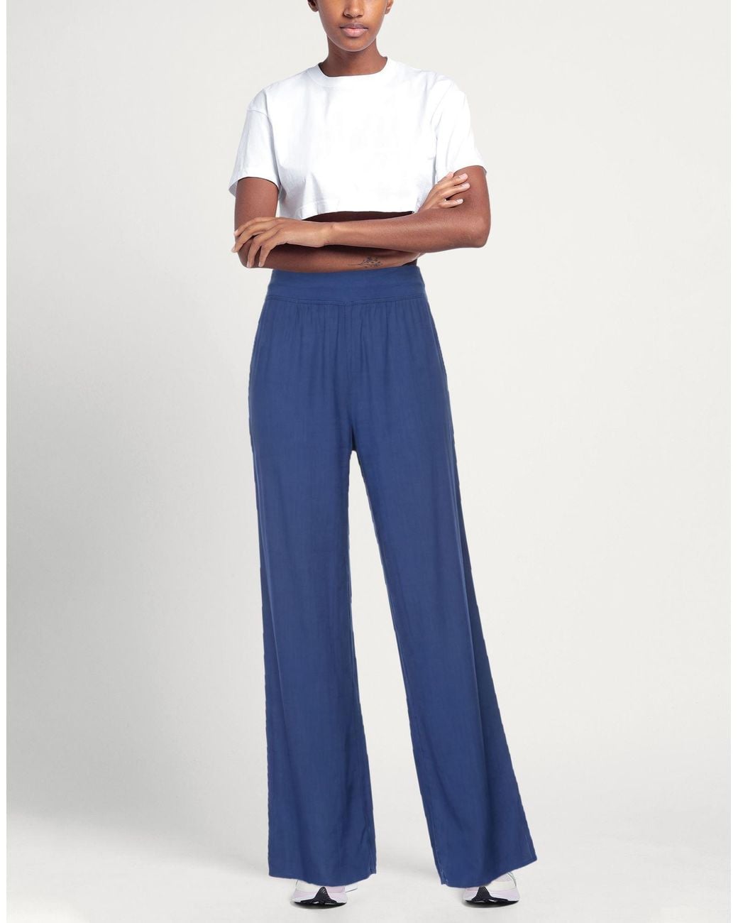 European Culture Blue Pants