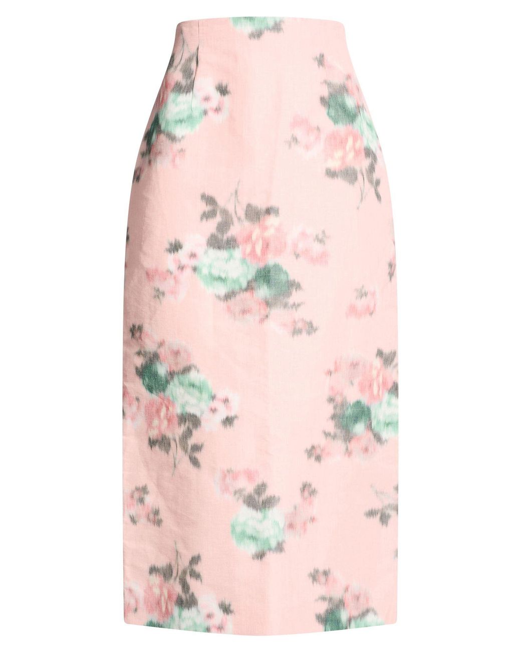 Philosophy Di Lorenzo Serafini Pink Midi Skirt Linen, Polyester