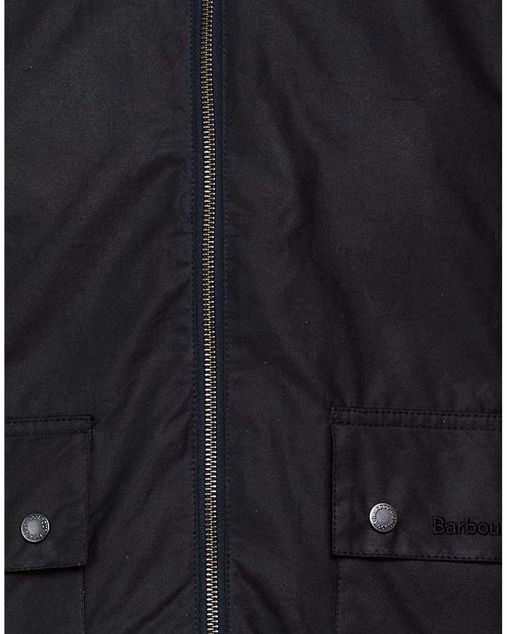 Barbour Black Midnight Jacket Cotton for men
