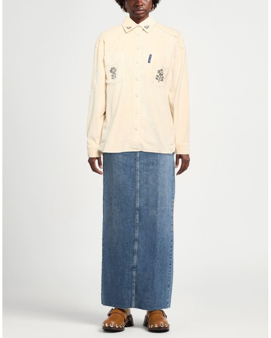 Maison Labiche Natural Shirt Cotton, Elastane